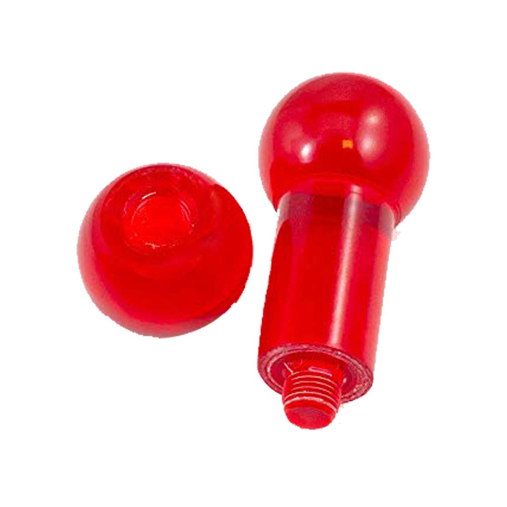 EG Gifts Straight Barbell 00 Gauge 5/8" Tongue Ring Lightweight Acrylic Nickel Free (Red)