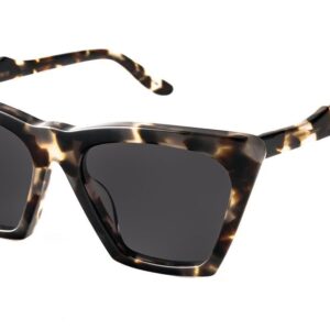 Illesteva Sunglasses Lisbon - White Tortoise/Grey