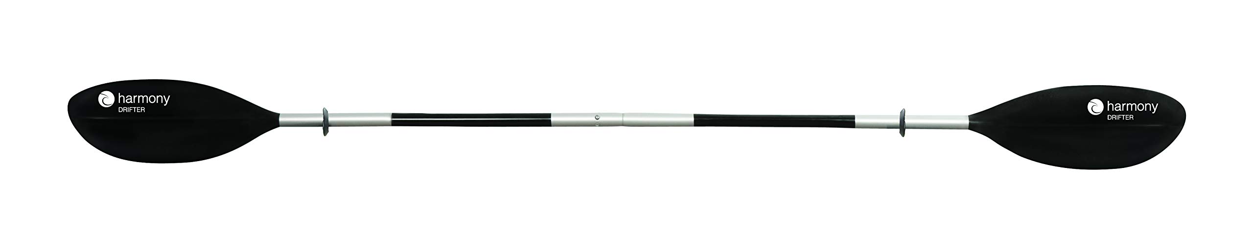 Harmony Gear Drifter Kayak Paddle | 1 Piece Shaft | 60 Degree Offset | Black | 235 cm