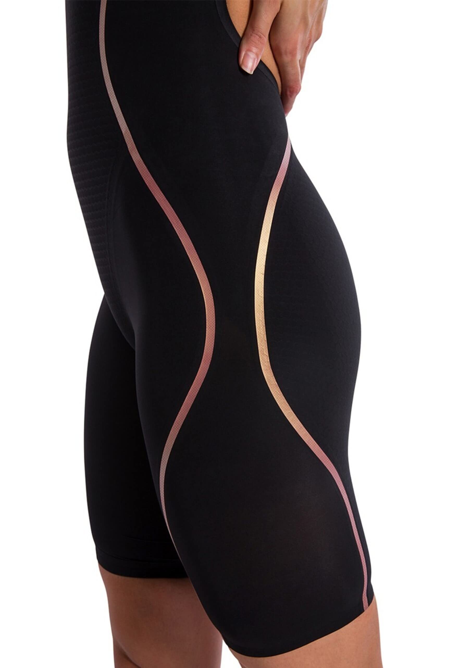 Speedo 8772400000324 Intent Open Back Kneeskin Black/Rose Gold 24