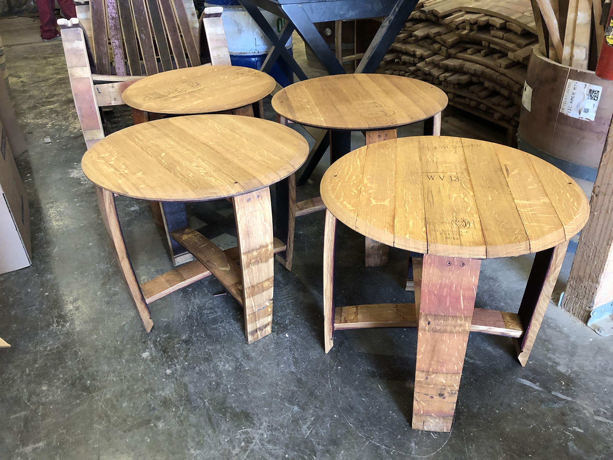 Wine Barrel Side Table