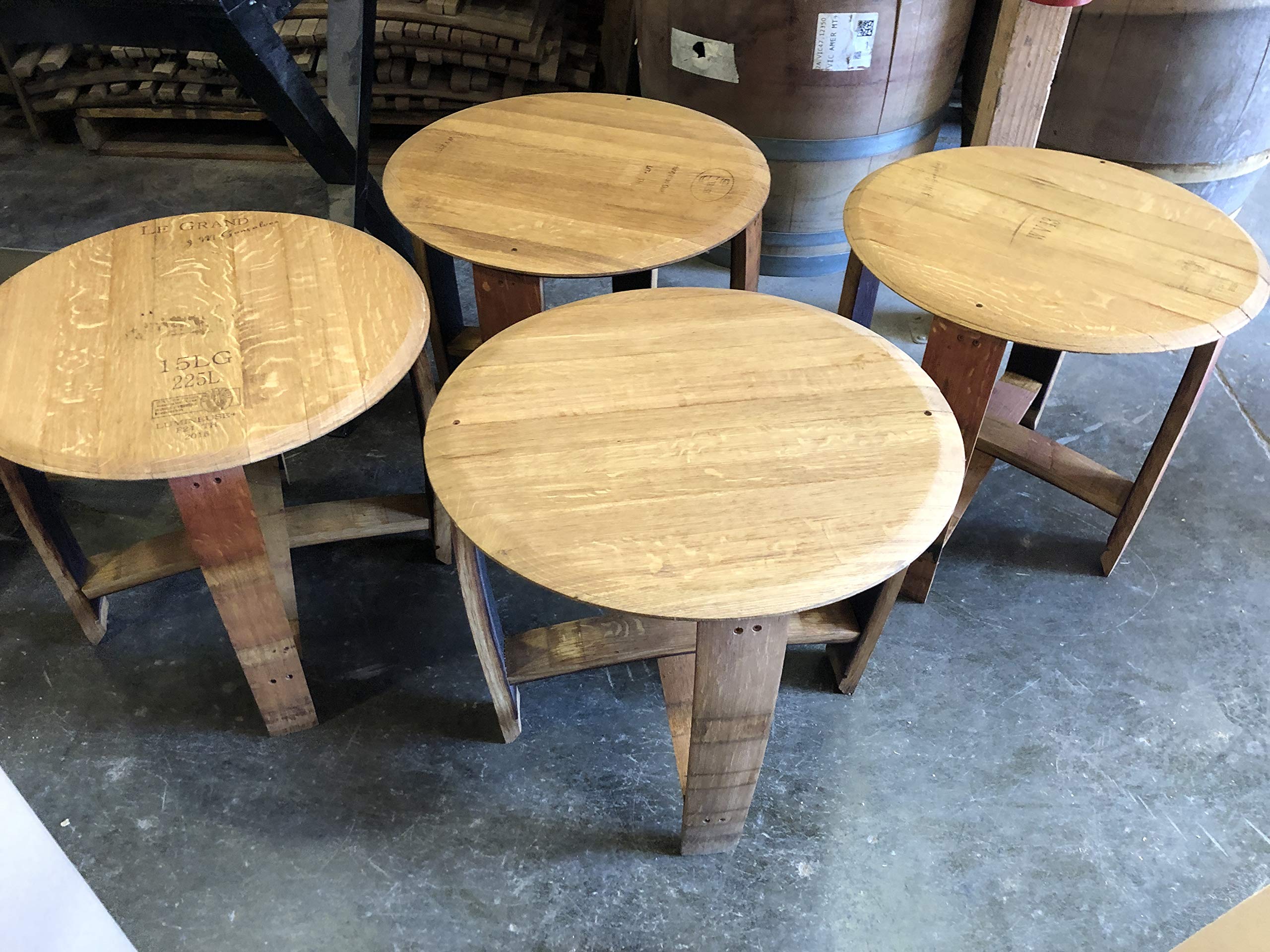 Wine Barrel Side Table