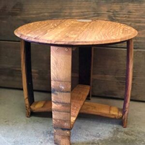 Wine Barrel Side Table