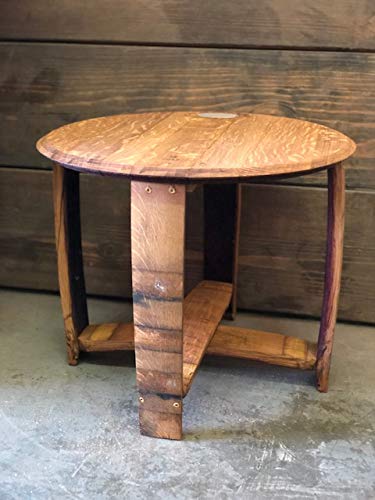 Wine Barrel Side Table