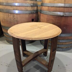 Wine Barrel Side Table