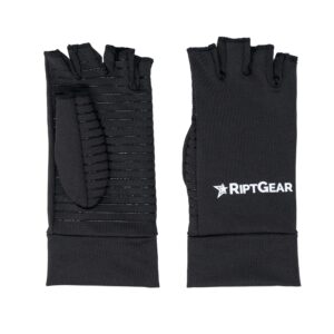 RiptGear Compression Gloves for Women and Men for Arthritis (Pair) - Women's and Mens Gloves for Hand Pain - Compression Gloves Men and Women - Golf Bowling Cycling Tennis (X-Large)