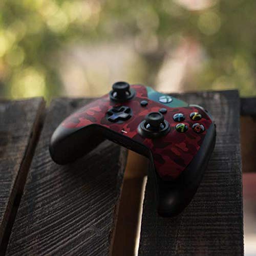 Skinit Decal Gaming Skin Compatible with Xbox One Controller - Originally Designed Red Street Camo Design