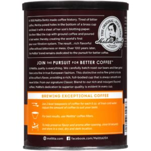 Melitta Hazelnut Crème Flavored Coffee, Medium Roast, Extra Fine Grind, 11 Ounce Can (Pack of 6)