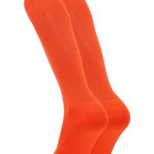 MadSportsStuff Pro Line Over the Calf Baseball Socks (Orange, Small)