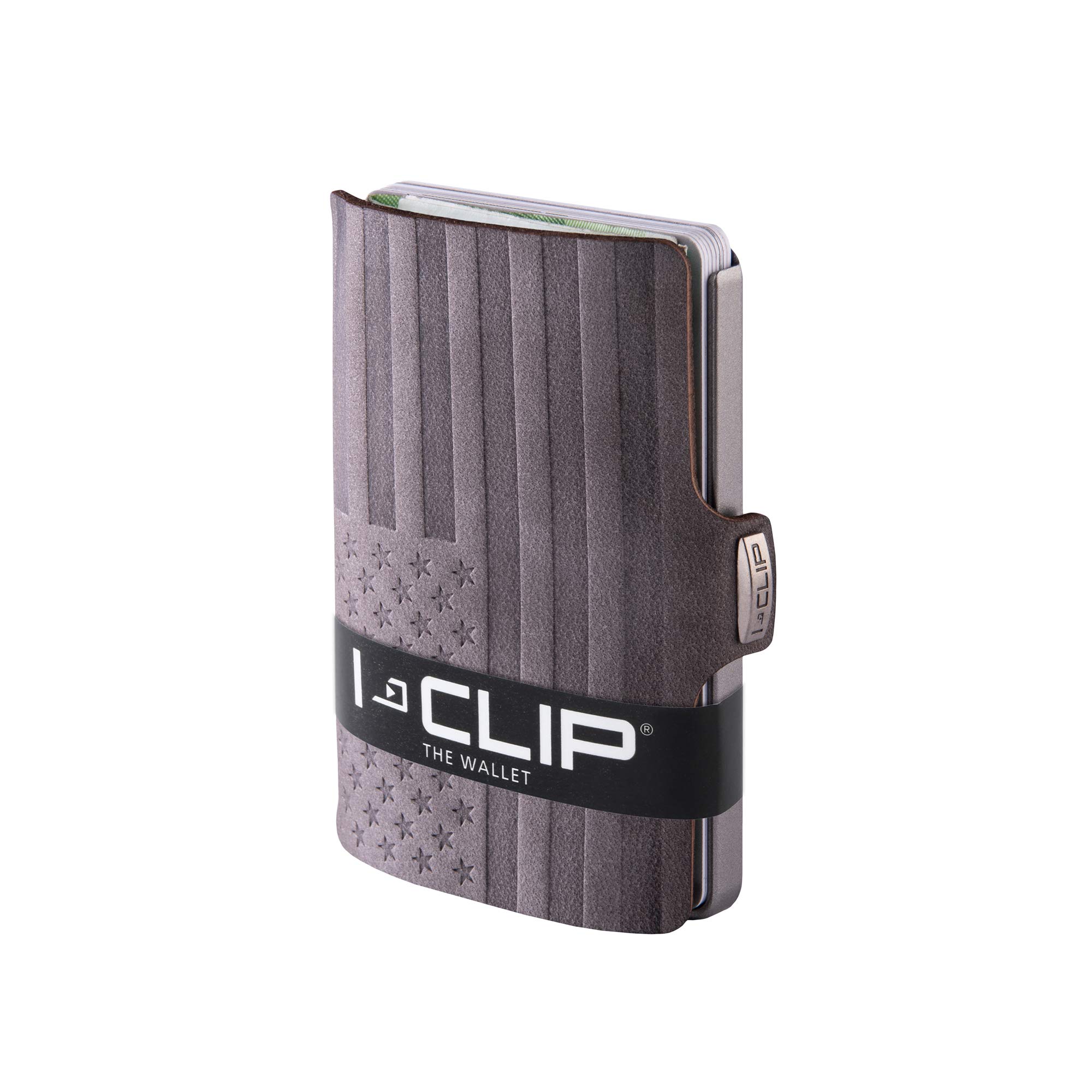 I-CLIP Original Silver Merica Urban Grey, wallet, money bag, purse, credit card case, credit card holder