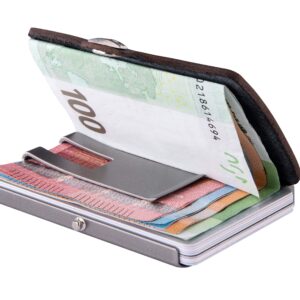 I-CLIP Original Silver Merica Urban Grey, wallet, money bag, purse, credit card case, credit card holder