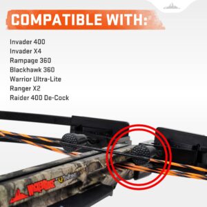 Wicked Ridge String Dampening System - Reduces String Noise & Oscillation - Compatible with Invader 400 & X4, Rampage 360, Blackhawk 360, Warrior Ultra-Lite, Ranger X2 & Raider 400 De-Cock