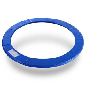 exacme trampoline pad replacement round safety spring cover, no hole for pole (blue, 12 foot)