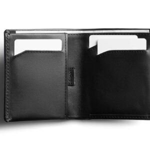 Bellroy Note Sleeve, Slim Leather Wallet, RFID Editions Available (Max. 11 Cards and Cash) - Black