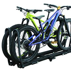 INNO INH120 Tire Hold Hitch Mount (1.25"/2") Platform Rack (2) Bike (E-bike, Fat Tire, Full Suspension, Carbon Capatible)