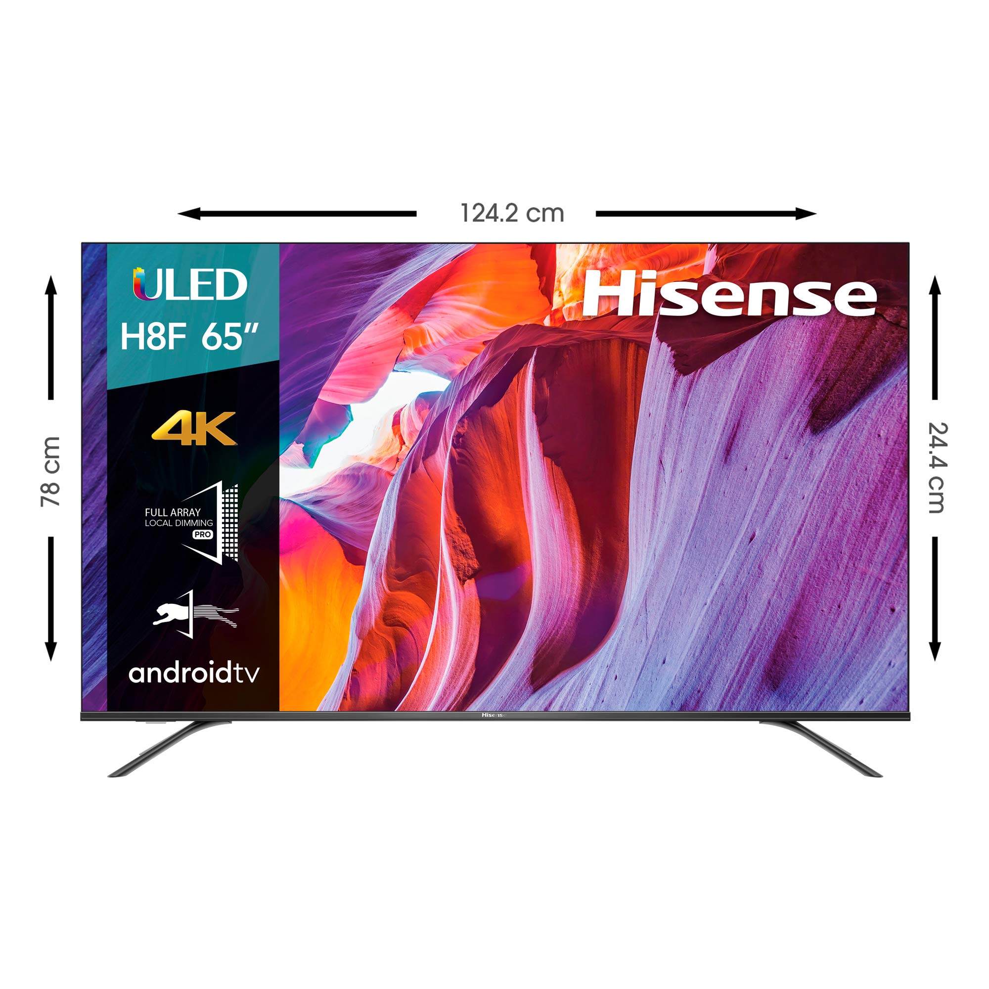 Hisense 50H8F 50-Inch 4K Ultra HD Android Smart ULED TV HDR10 (2019)