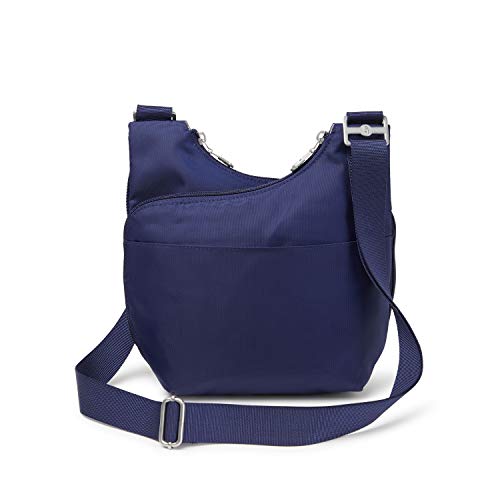 bg by baggallini Charlotte Crossbody Bag - Stylish, Lightweight, Adjustable-Strap Purse With Multiple Pockets and RFID Protection, Navy