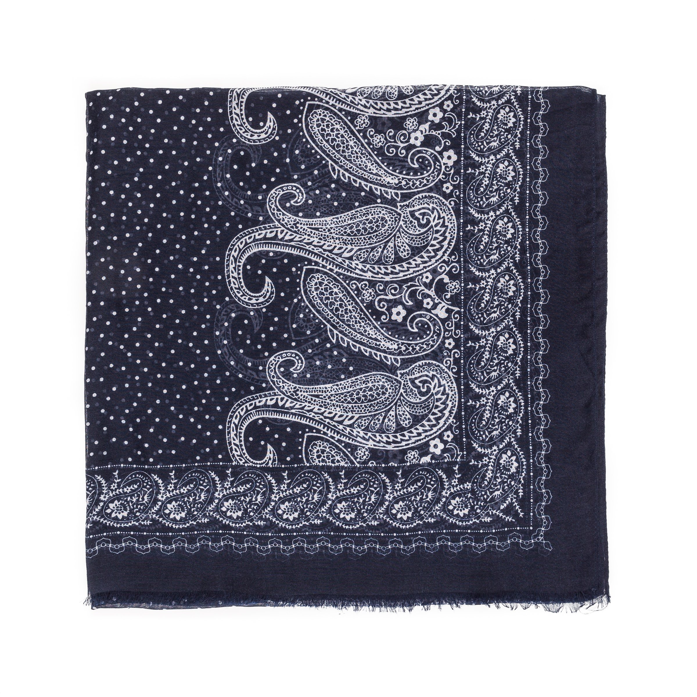 MELIFLUOS DESIGNED IN SPAIN Scarf for Men Lightweight Paisley Fashion Scarves Man Gentleman Summer Fall Spring (MFS02)