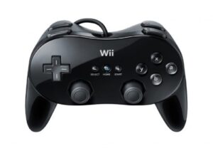 wii classic controller pro black nintendo (renewed)