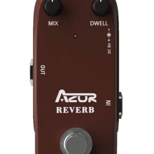 AZOR AP311 Spring Reverb Guitar Effect Pedal with True Bypass Aluminium alloy case