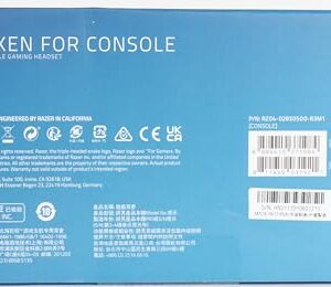 Razer Kraken for Console - Wired Console Gaming Headset (Custom-Tuned 50 mm Drivers, Cooling Gel-Infused Ear Cushions, Unidirectional Retractable Microphone, Cross-Platform) Black-Blue