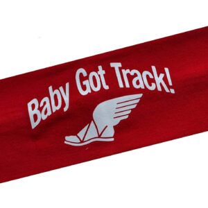 TRACK and FIELD Cotton Stretch Headband with VINYL Text or Name TEAM US FONT CUSTOM PERSONALIZED TRACK GIFT