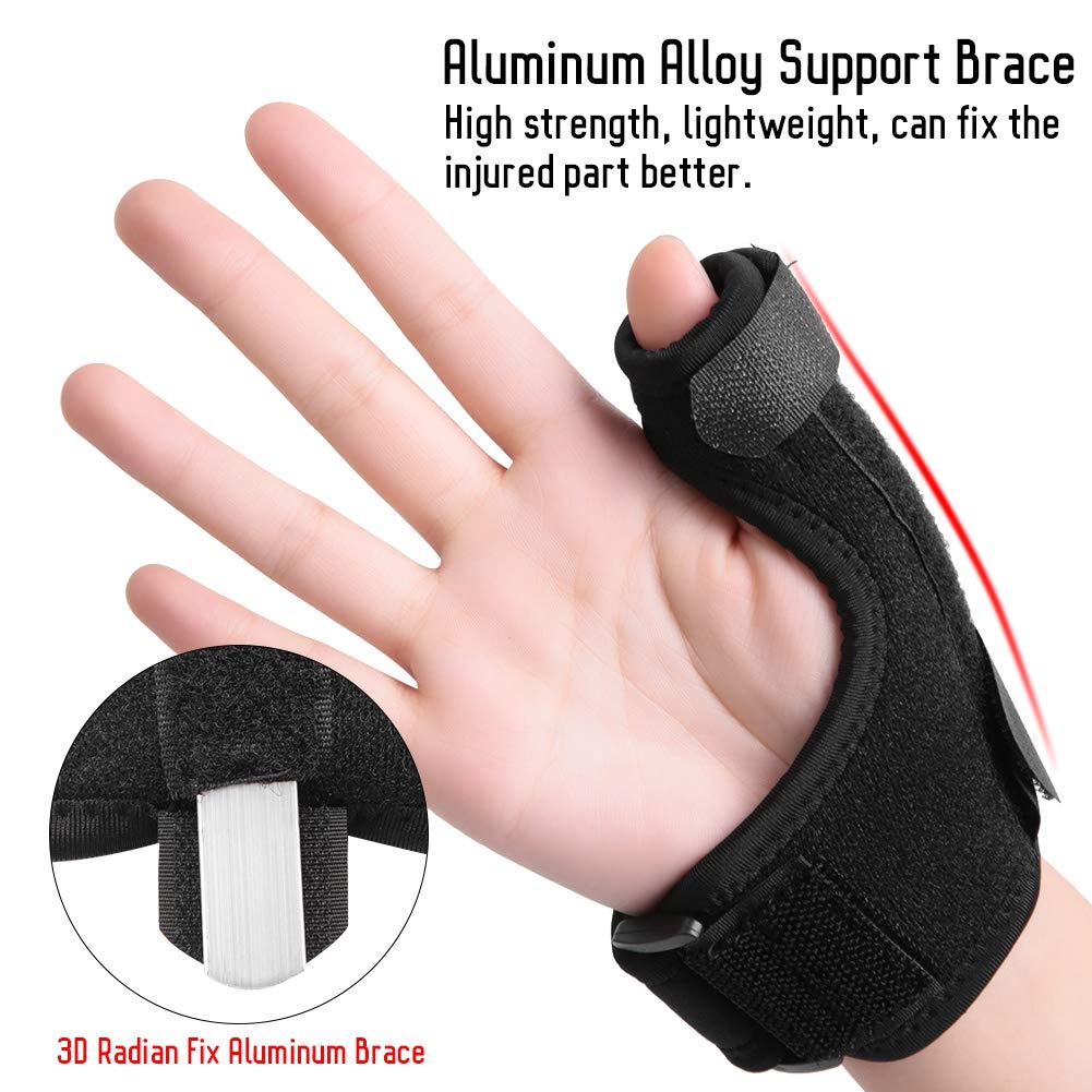 Thumb Brace, Adjustable Thumb Support Wrist Protector Stabilizer with Removable Splint for Men and Women Arthritis Tendonitis Finger Stabiliser(Right)