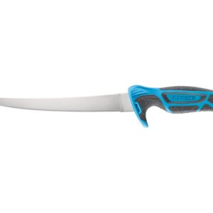 Gerber Gear Controller - Saltwater Fishing Fillet Knife for Fishing Gear - Cyan, 8 Inches