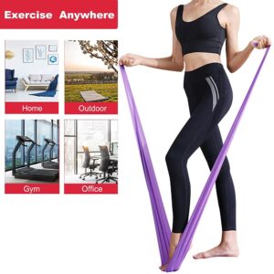 GOAITOU Resistance Bands Set of 3 Elastic Exercise Bands, Workout Band for Physical Therapy, Recovery, Yoga, Pilates, Strength Training