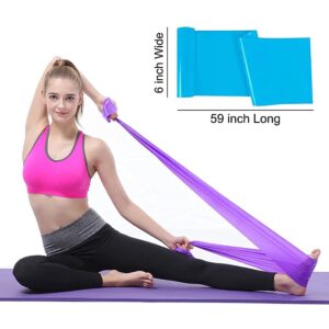 GOAITOU Resistance Bands Set of 3 Elastic Exercise Bands, Workout Band for Physical Therapy, Recovery, Yoga, Pilates, Strength Training