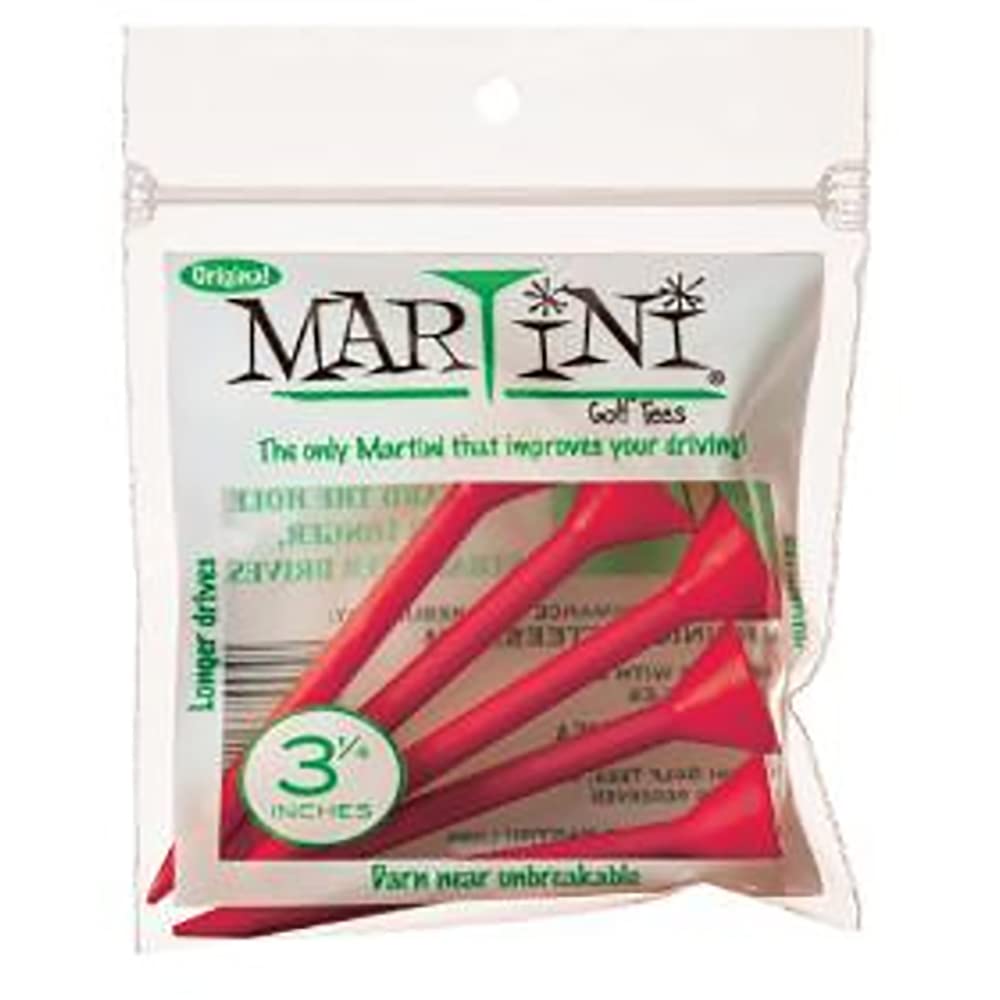 Martini Step-Up Golf Tees RED 3 1/4" (5 Tees)