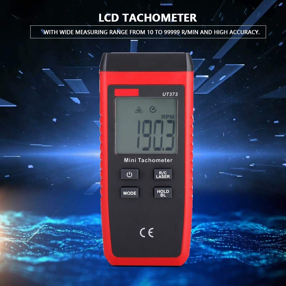 UT373 Mini Non- Digital LCD Tachometer RPM Tach Speed Meter