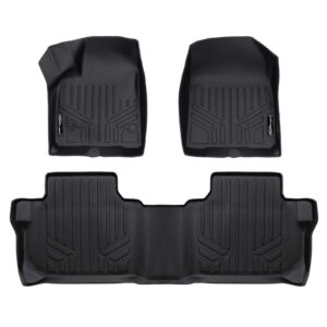 MAXLINER Custom Fit Floor Mats 2 Row Liner Set Black Compatible with 2019-2022 Chevrolet Blazer