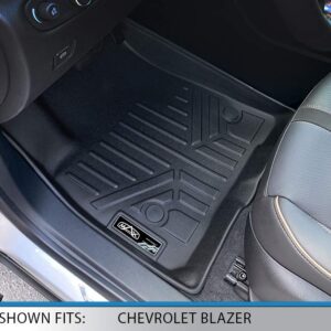 MAXLINER Custom Fit Floor Mats 2 Row Liner Set Black Compatible with 2019-2022 Chevrolet Blazer