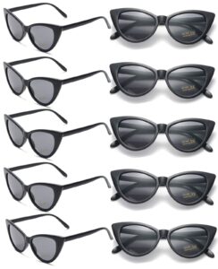 eyegla cat eye sunglasses bulk women cateye sunglasses party favor 50s sunglasses pack black shady rays sunnies set-10 pack