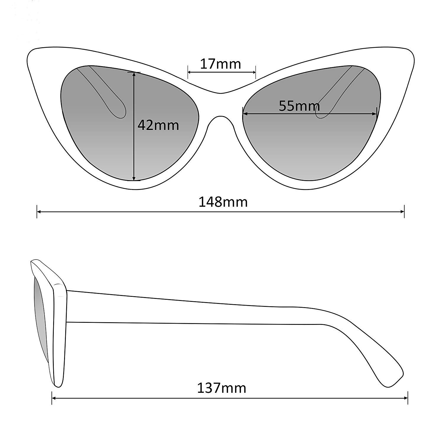 Eyegla Cat Eye Sunglasses Bulk Women Cateye Sunglasses Party Favor 50s Sunglasses Pack Black Shady Rays Sunnies Set-10 Pack