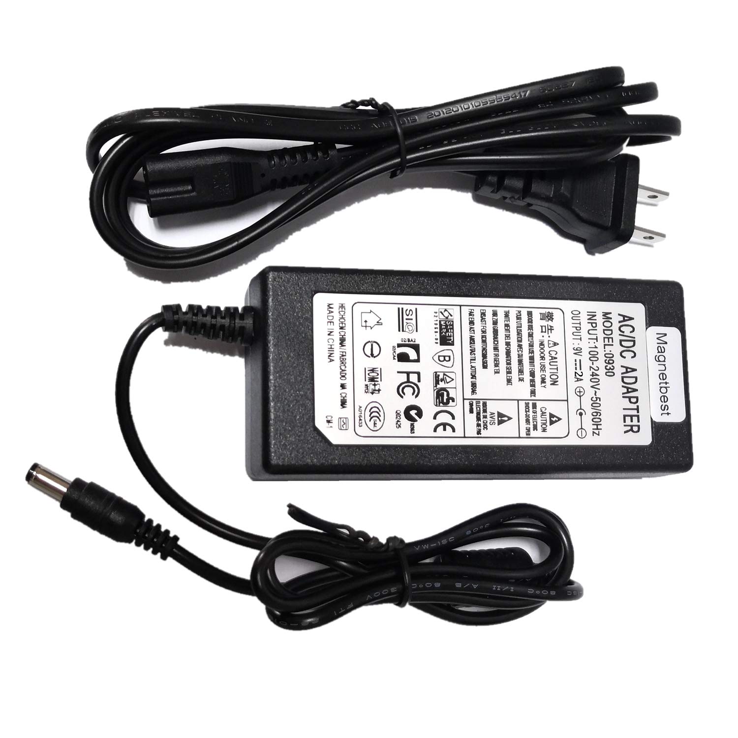 9V 2A Replacement AC DC Adapter Charger for Roland PSB-1U Drum Piano Keyboard Adapter Po Power Supply with US AC Cable