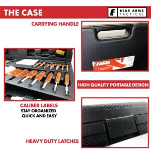 Universal Gun Cleaning Kit | American Company | Perfect for Shotguns, Rifles, Muzzle Loaders, Handguns and Pistols | Portable Case | Cleans Calibers .17- .50