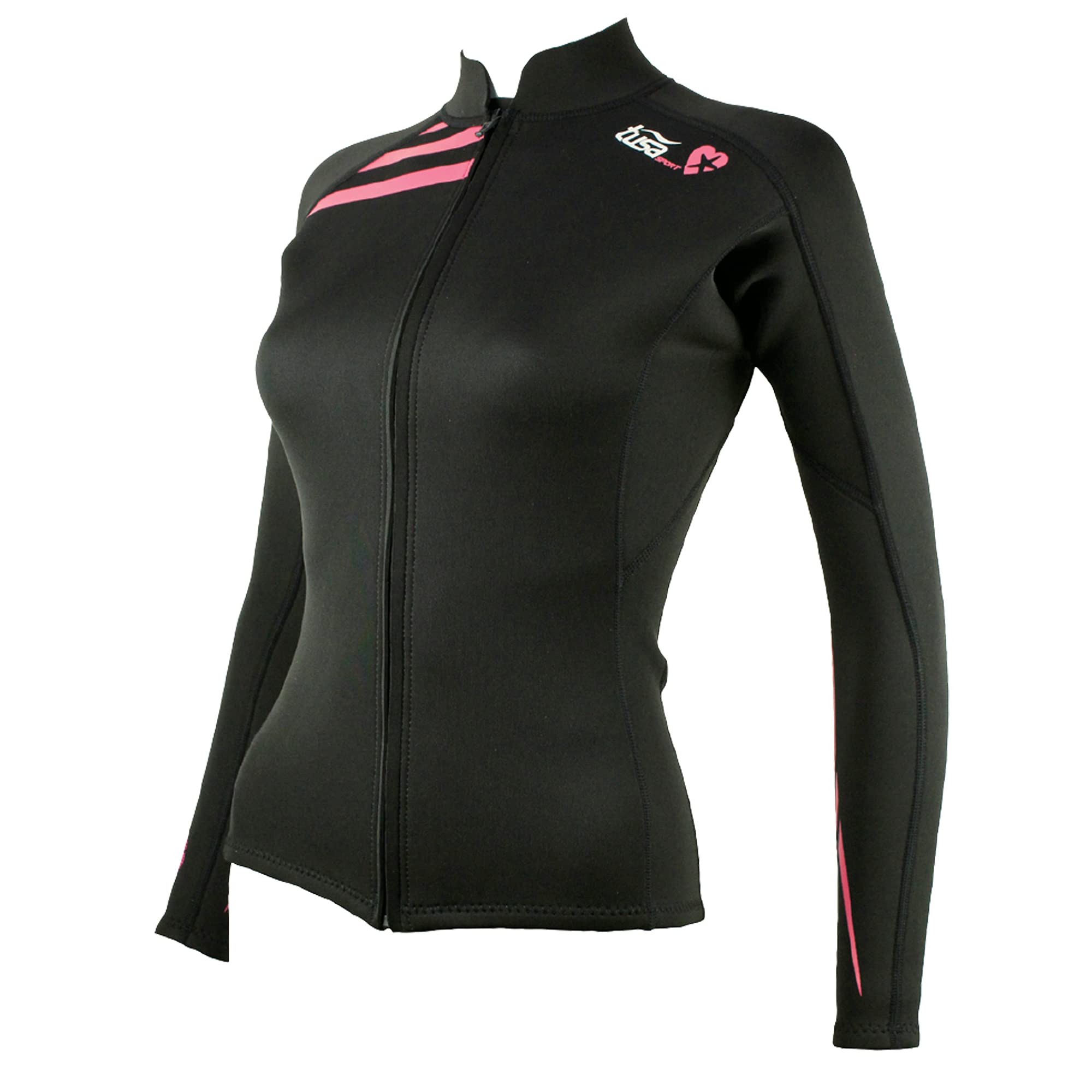 TUSA Sport Womens 2mm Neoprene Wetsuit Top, Small, Black