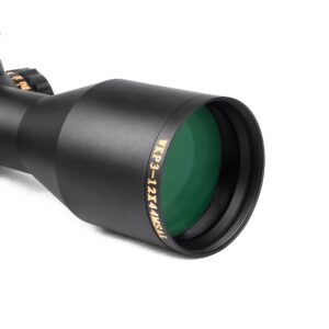 WKP3-12X44SAL Compact Hunting Scopes Side Parallax Adjustment Red/Green/Blue Illuminated Scope 7" Long Eye Relief