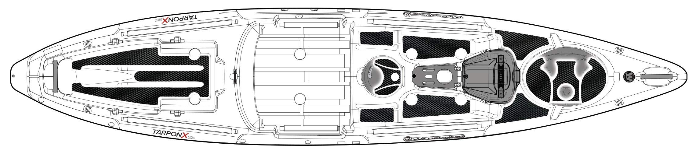 Wilderness Systems Silent Traction Tarpon 130x, Black