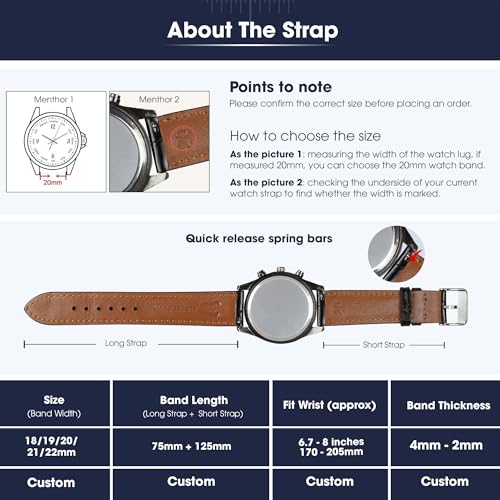 vinacreations 18mm Black Alligator Belly Leather Watch Band Crocodile Strap Men Quick Release Premium Replacement Wristwatch Band Buckle Handmade by Vietnamese DH-01-18MM