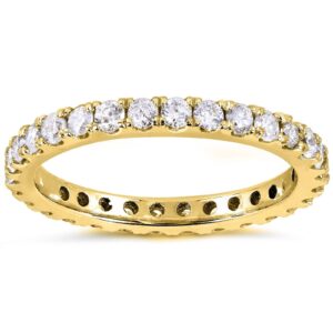 Kobelli 1ct Lab Grown Diamond Eternity Gold Band - rose-gold / 4.0