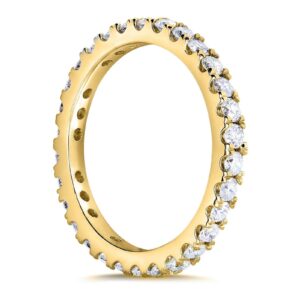 Kobelli 1ct Lab Grown Diamond Eternity Gold Band - white-gold / 5.5