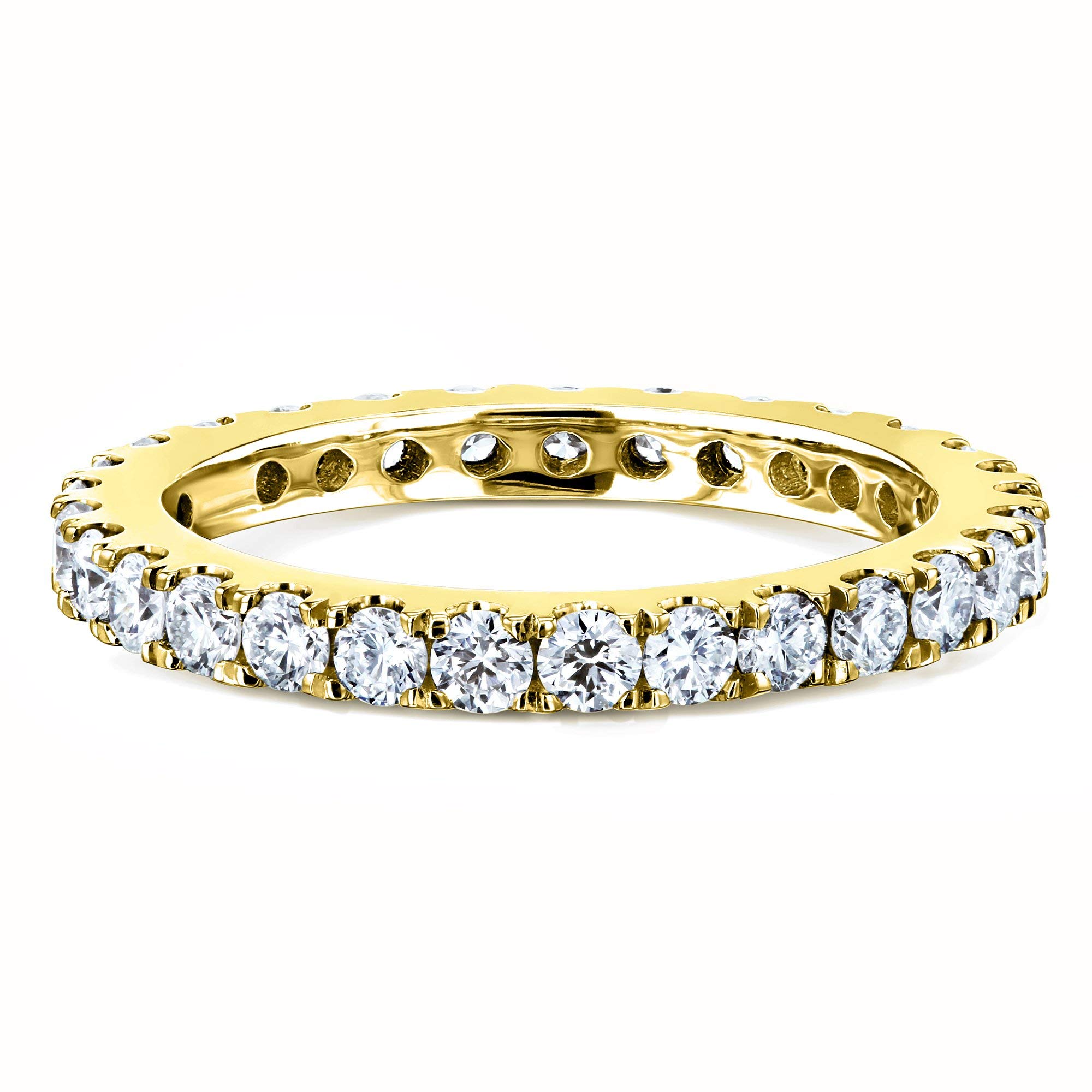 Kobelli 1ct Lab Grown Diamond Eternity Gold Band - white-gold / 5.5