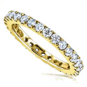 Kobelli 1ct Lab Grown Diamond Eternity Gold Band - white-gold / 5.5