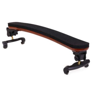 NANYI Violin Shoulder Rest for 4/4 and 3/4 with Collapsible and Height Adjustable Feet, Imitation wood grain.