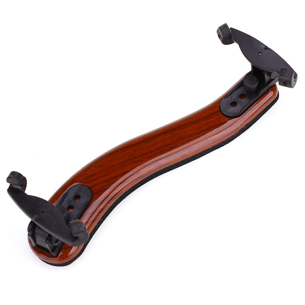 NANYI Violin Shoulder Rest for 4/4 and 3/4 with Collapsible and Height Adjustable Feet, Imitation wood grain.