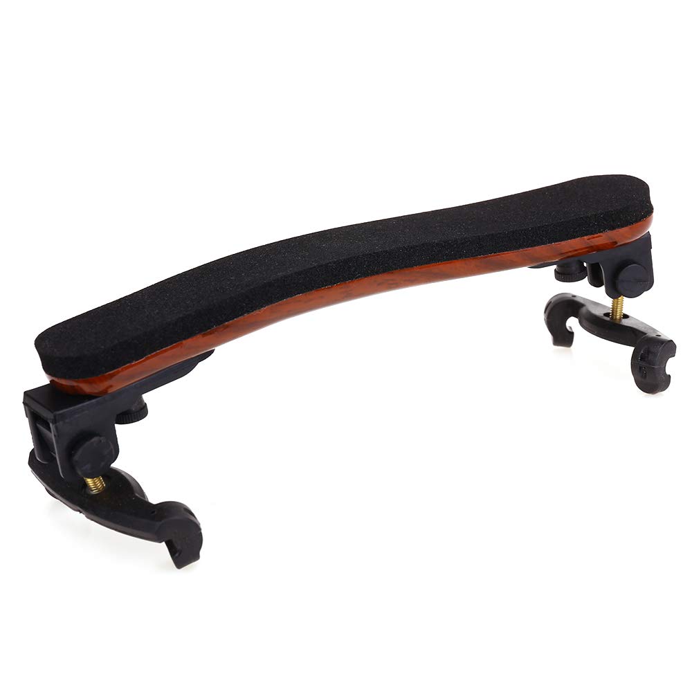 NANYI Violin Shoulder Rest for 4/4 and 3/4 with Collapsible and Height Adjustable Feet, Imitation wood grain.