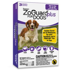 zoguard plus flea and tick prevention for dogs (medium - 23-44 lb)